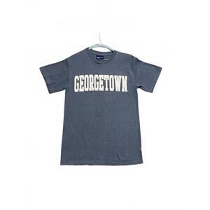 Vintage MV Sport Georgetown Graphic T-Shirt Grey Mens Size Small